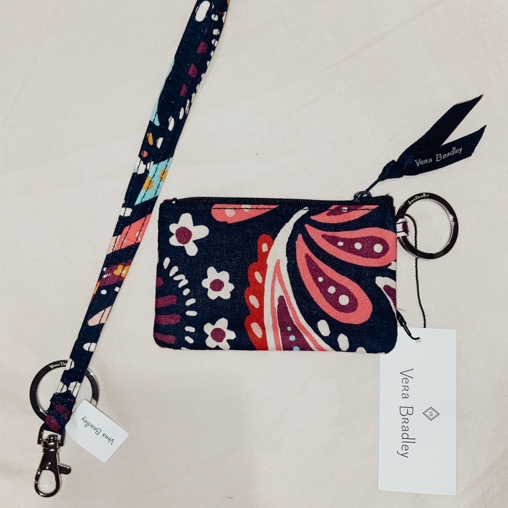 Vera Bradley ID Case & Lanyard
